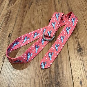 Vineyard Vine Pink and Blue lobster belt - S